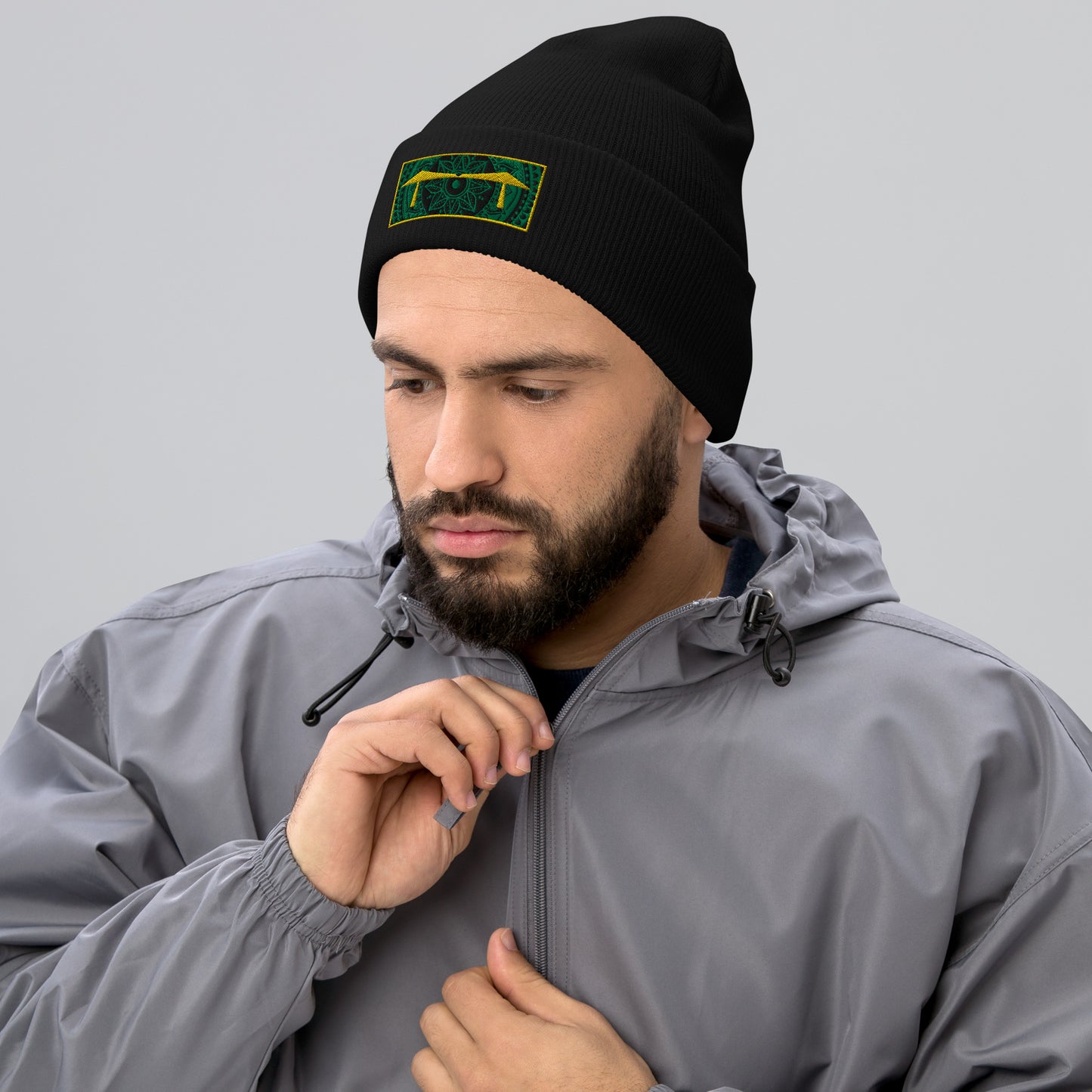 Transporter Mandala Cuffed Beanie