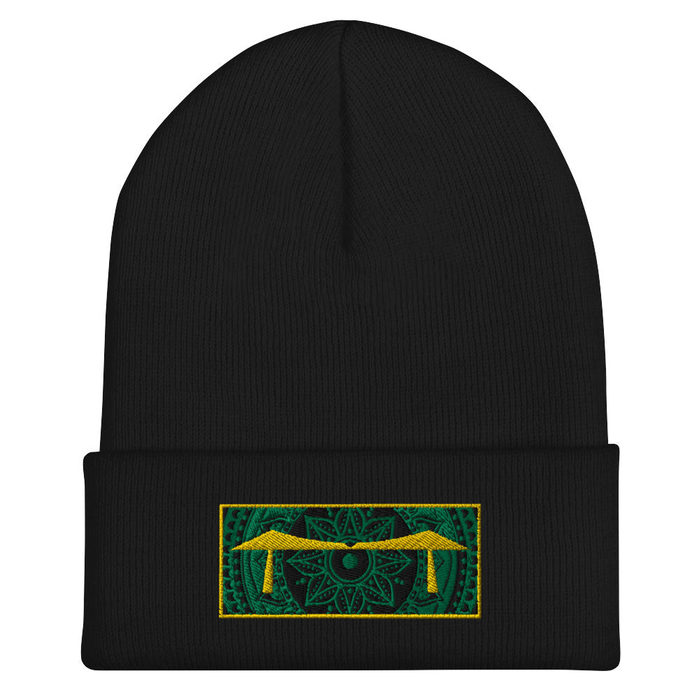 Transporter Mandala Cuffed Beanie
