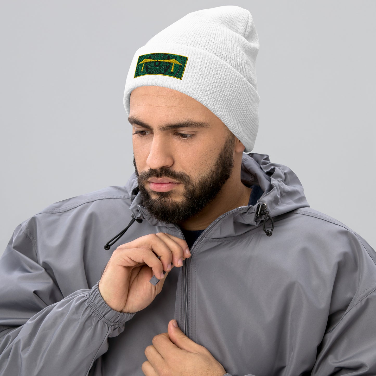 Transporter Mandala Cuffed Beanie