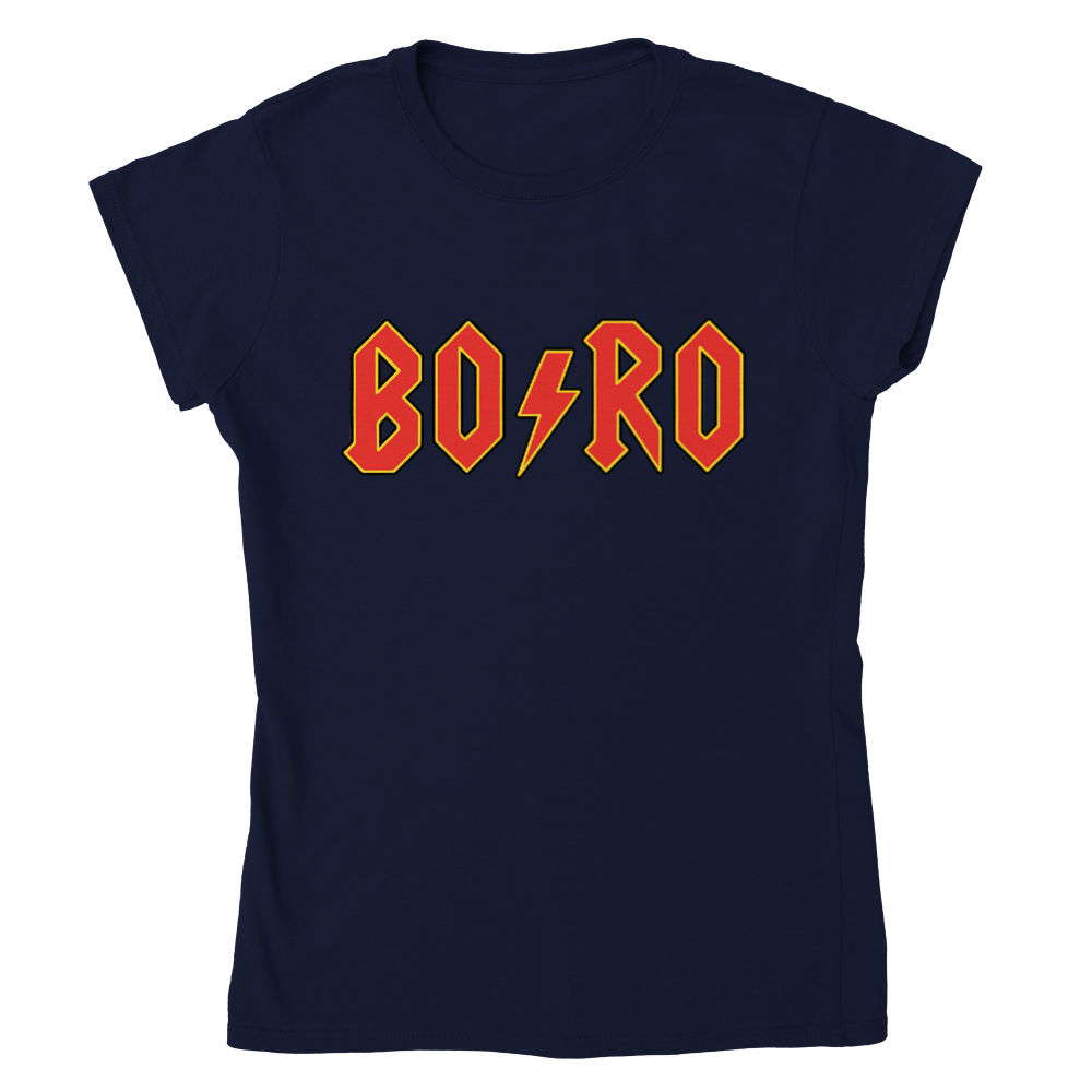BORO AC/DC style Womens T-shirt