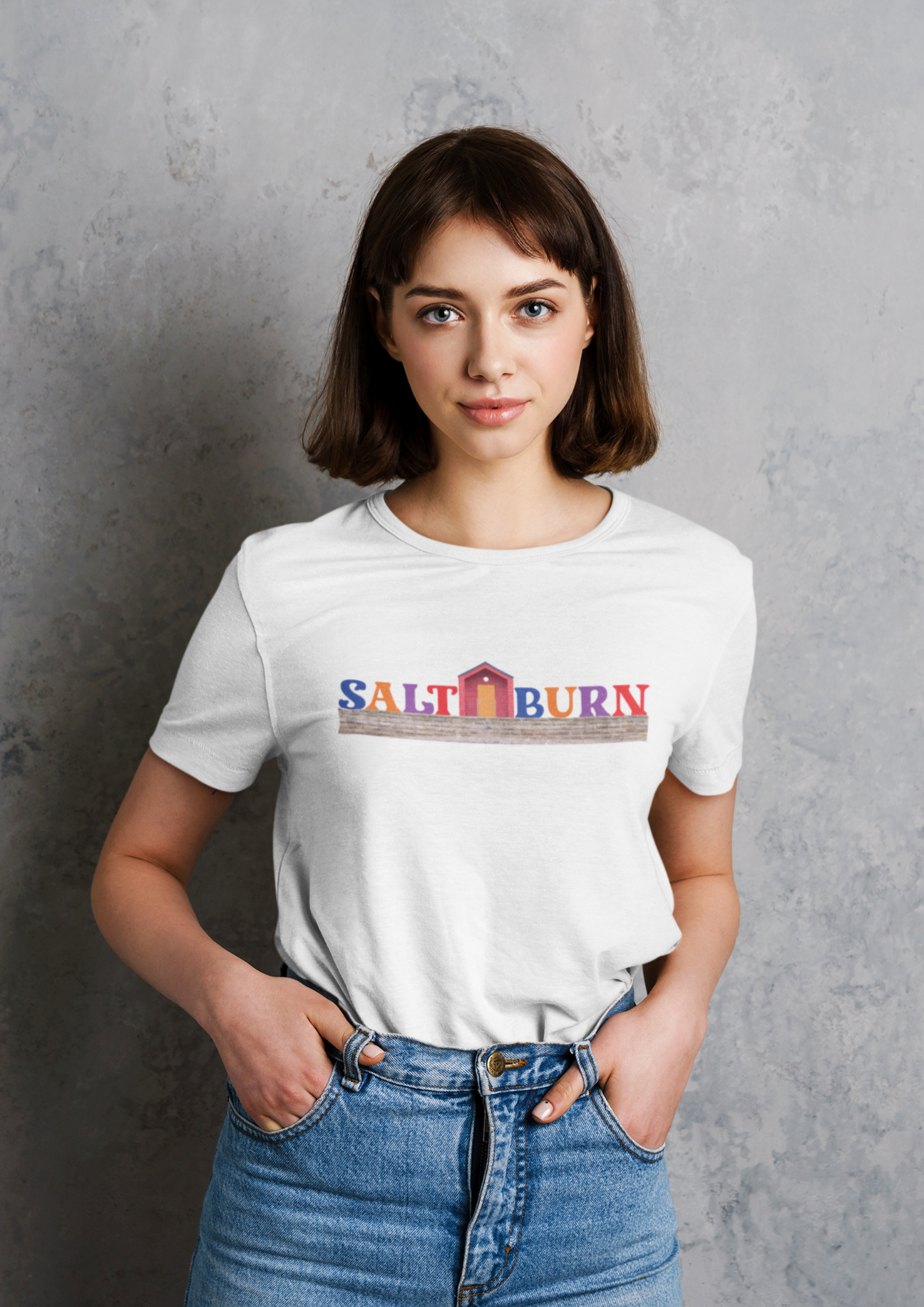 Saltburn Hut Unisex Crewneck T-shirt – T-Side.co.uk