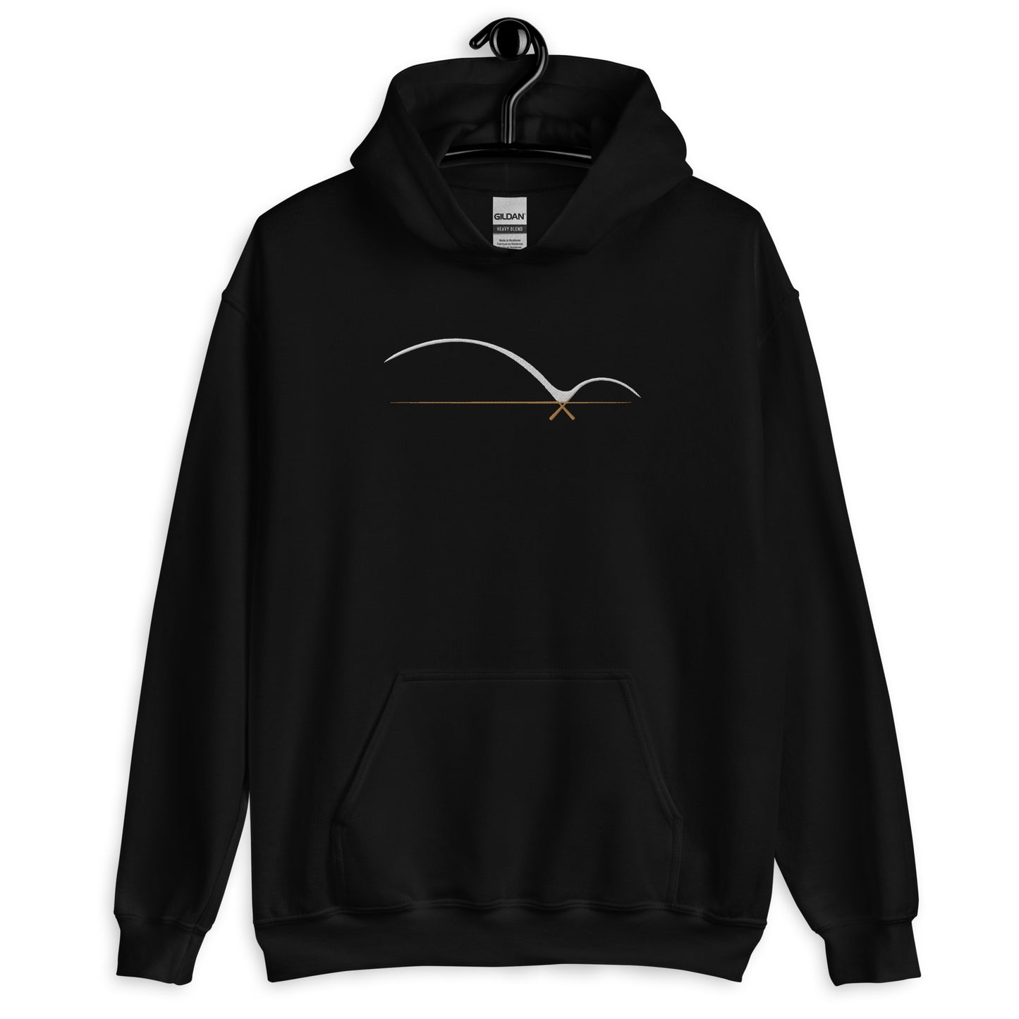 Infinity Bridge white embroidery Unisex Hoodie