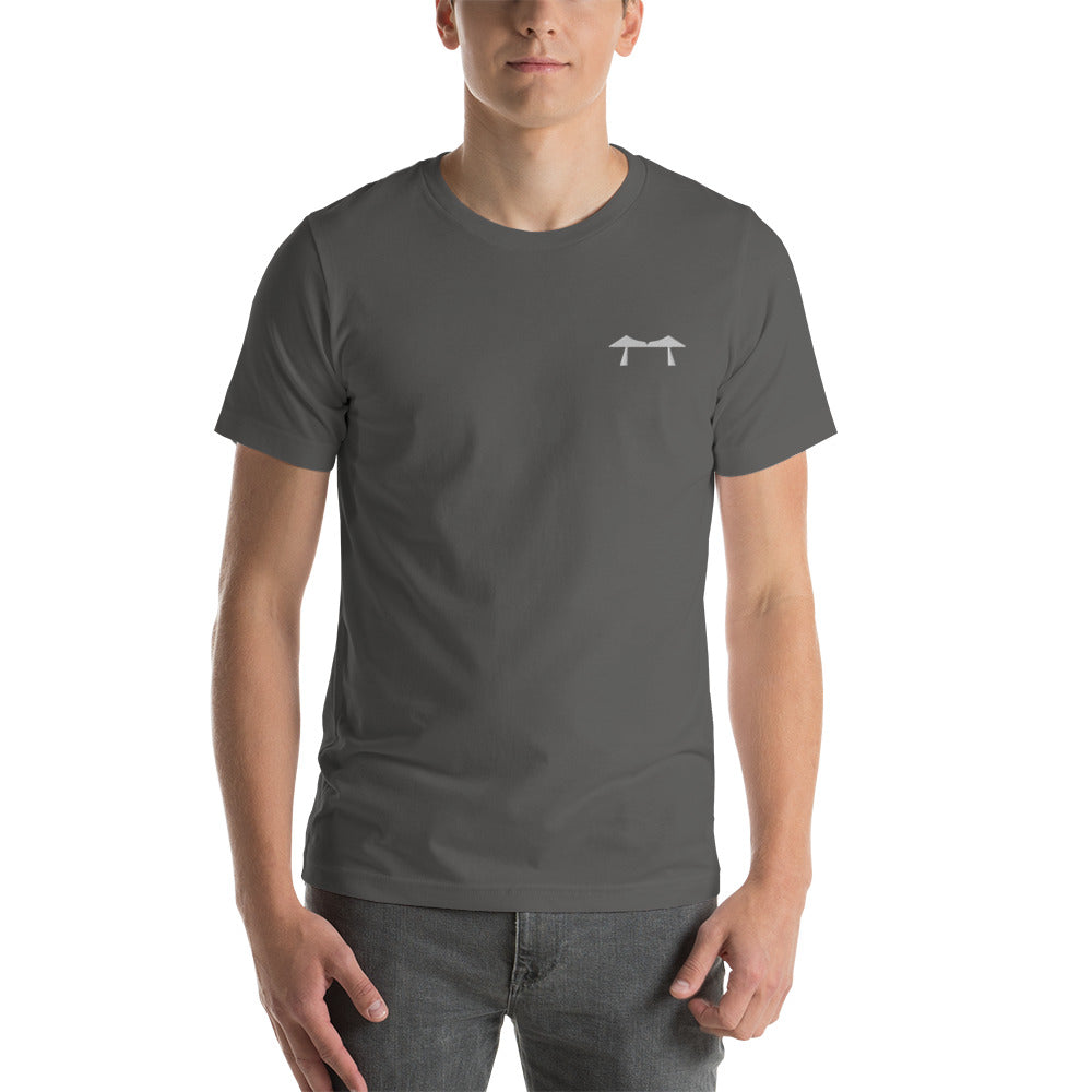 Transporter Bridge White Embroidered Tee