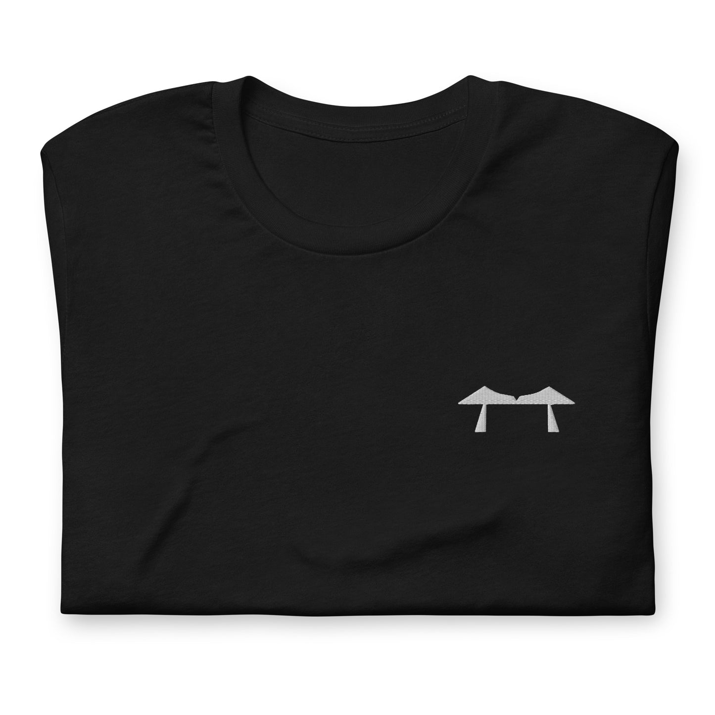 Transporter Bridge White Embroidered Tee