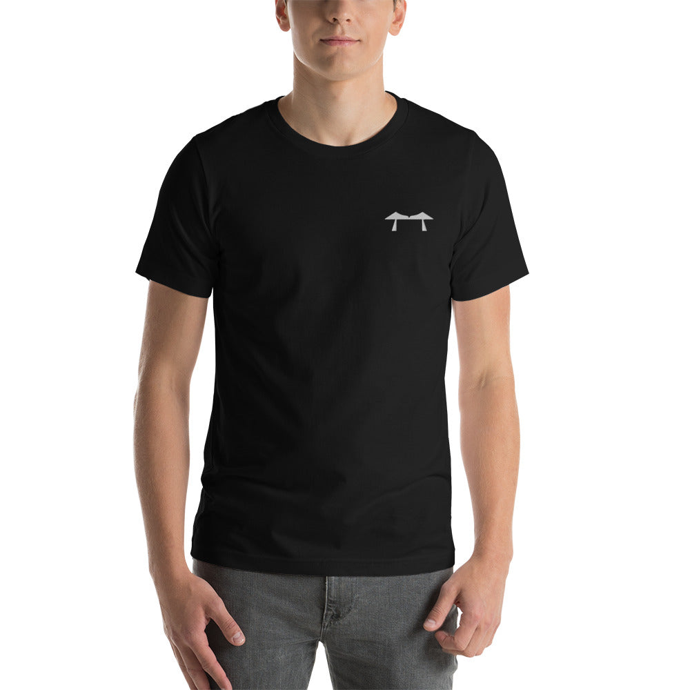 Transporter Bridge White Embroidered Tee