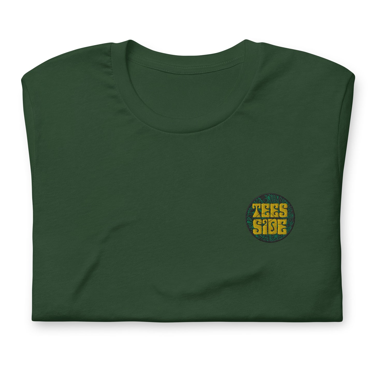 Teesside Green Paisley Embroidered Tee