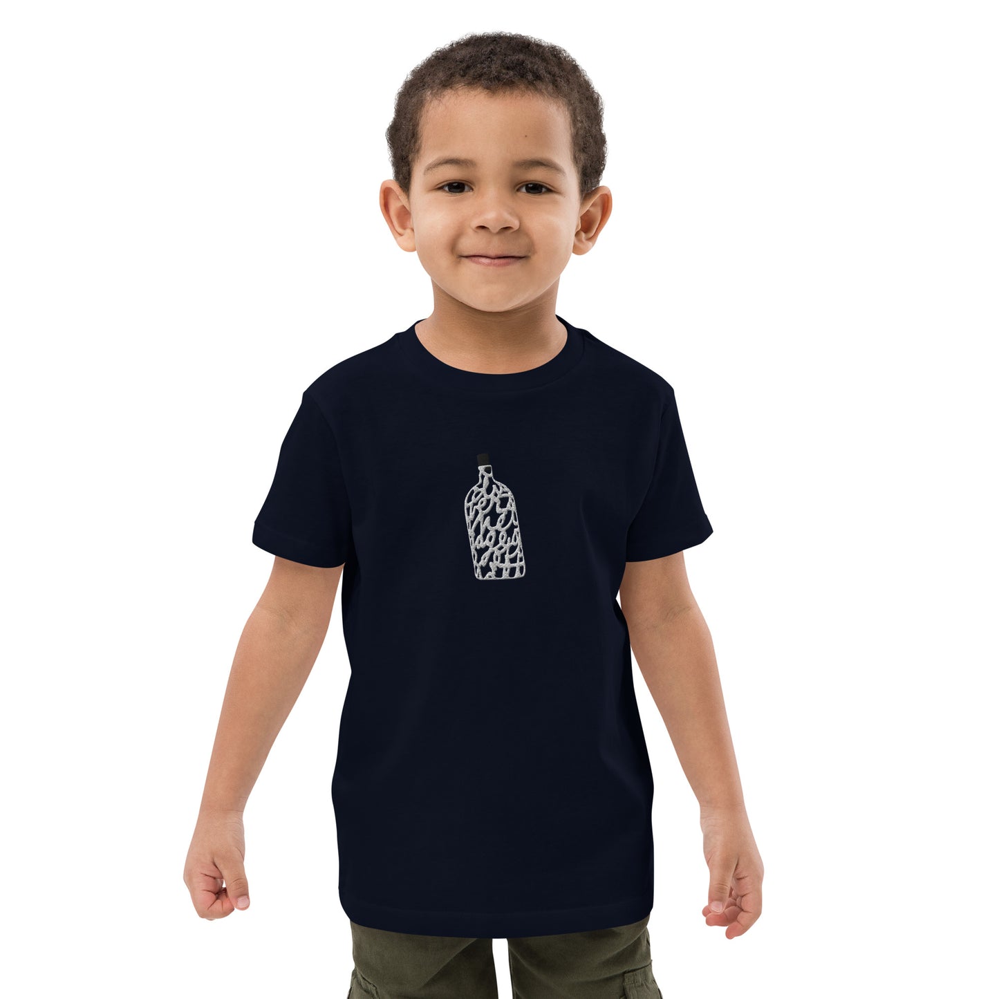 Bottle of Notes Embroidered Kids T-Shirt