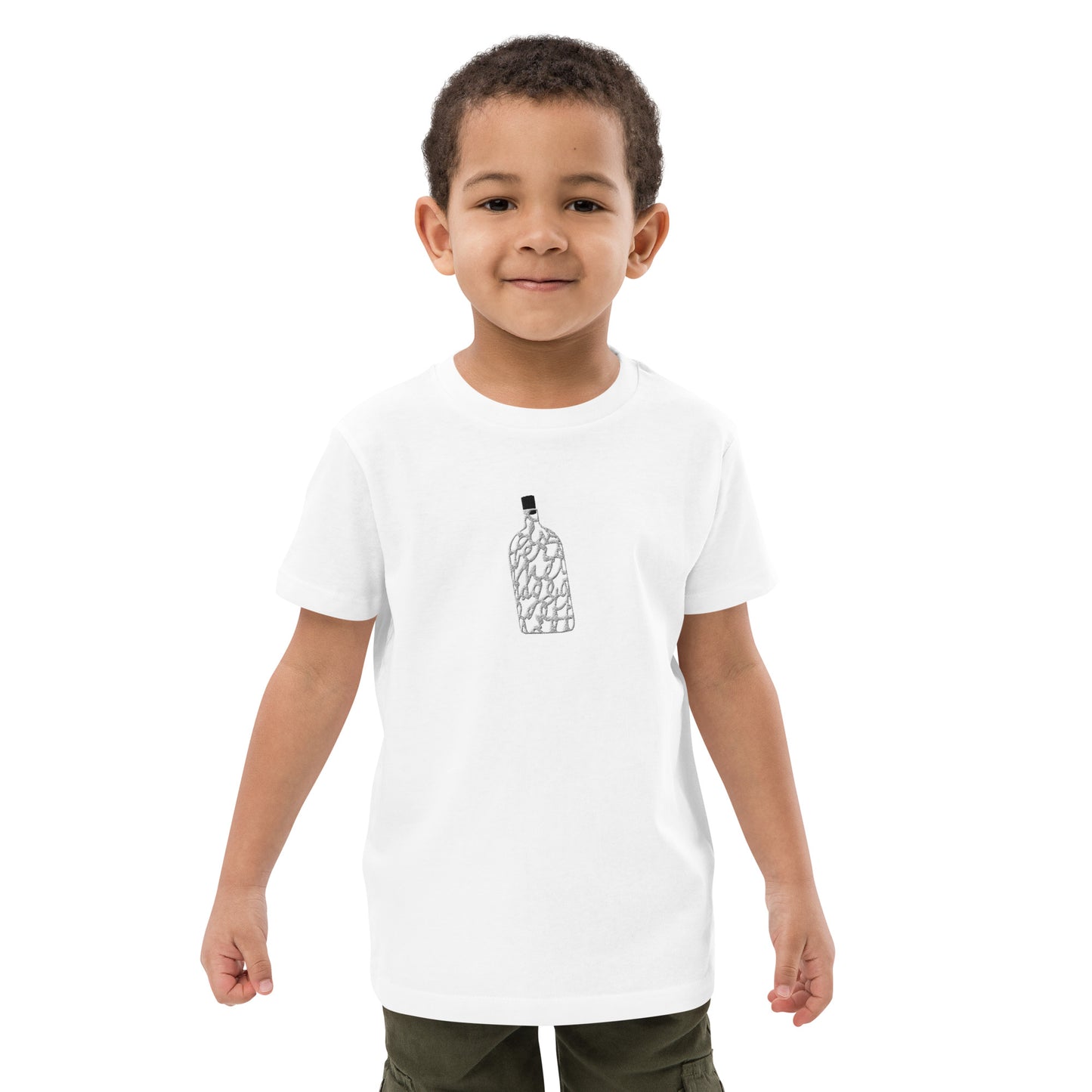 Bottle of Notes Embroidered Kids T-Shirt