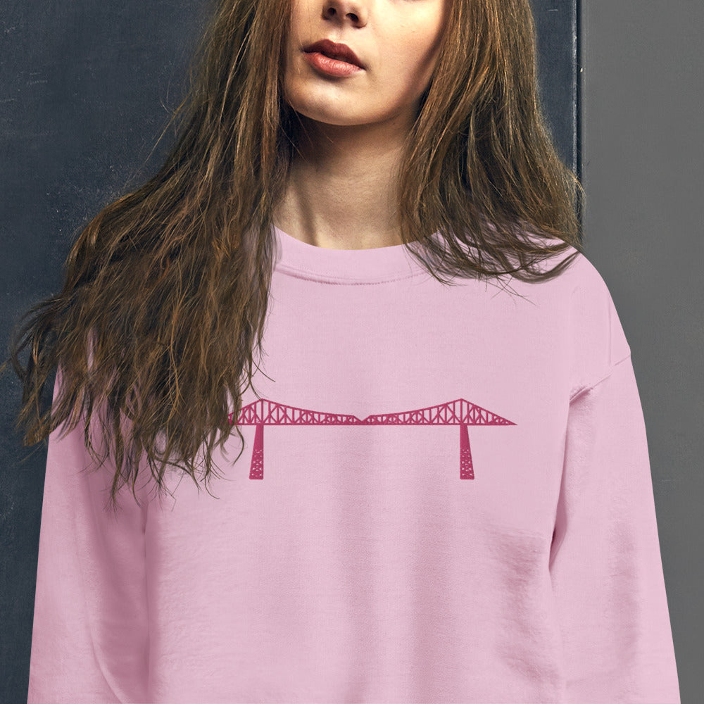 Transporter pink embroidered Sweatshirt