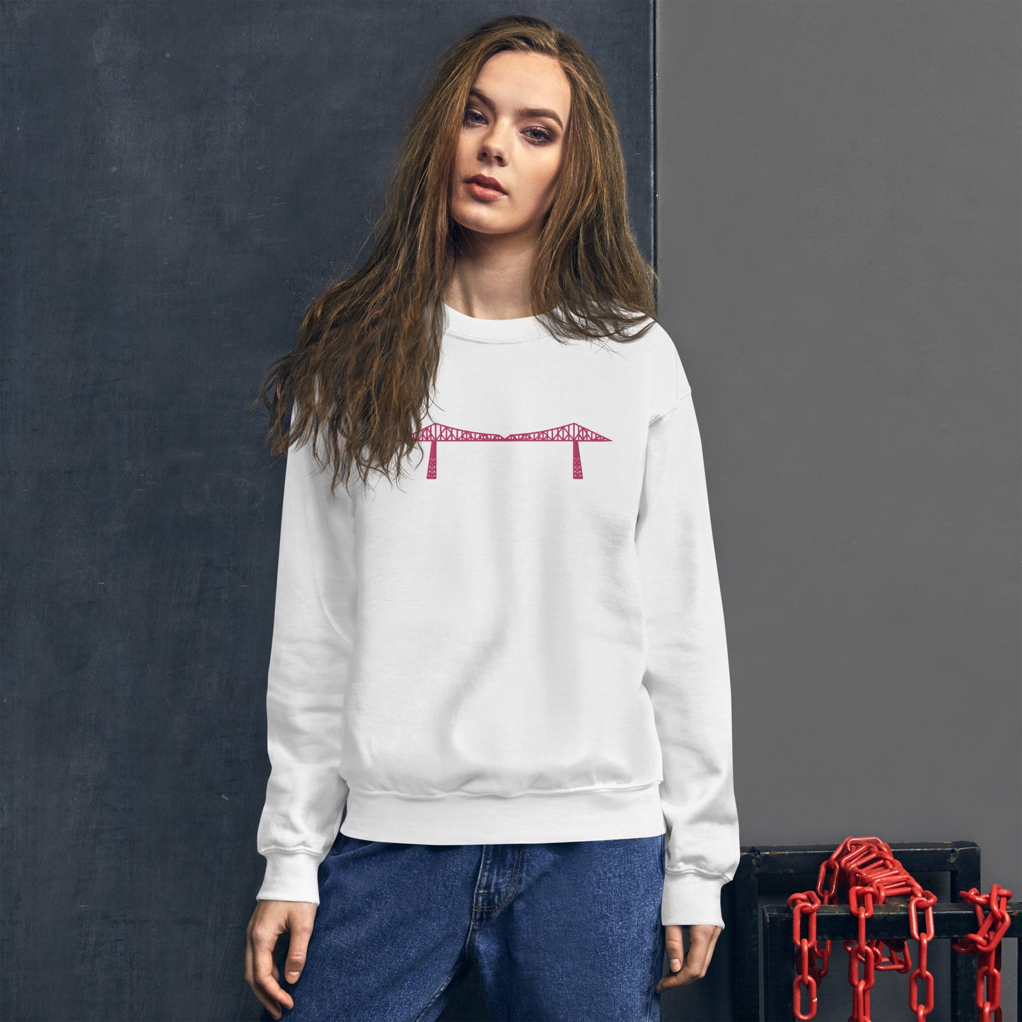 Transporter pink embroidered Sweatshirt