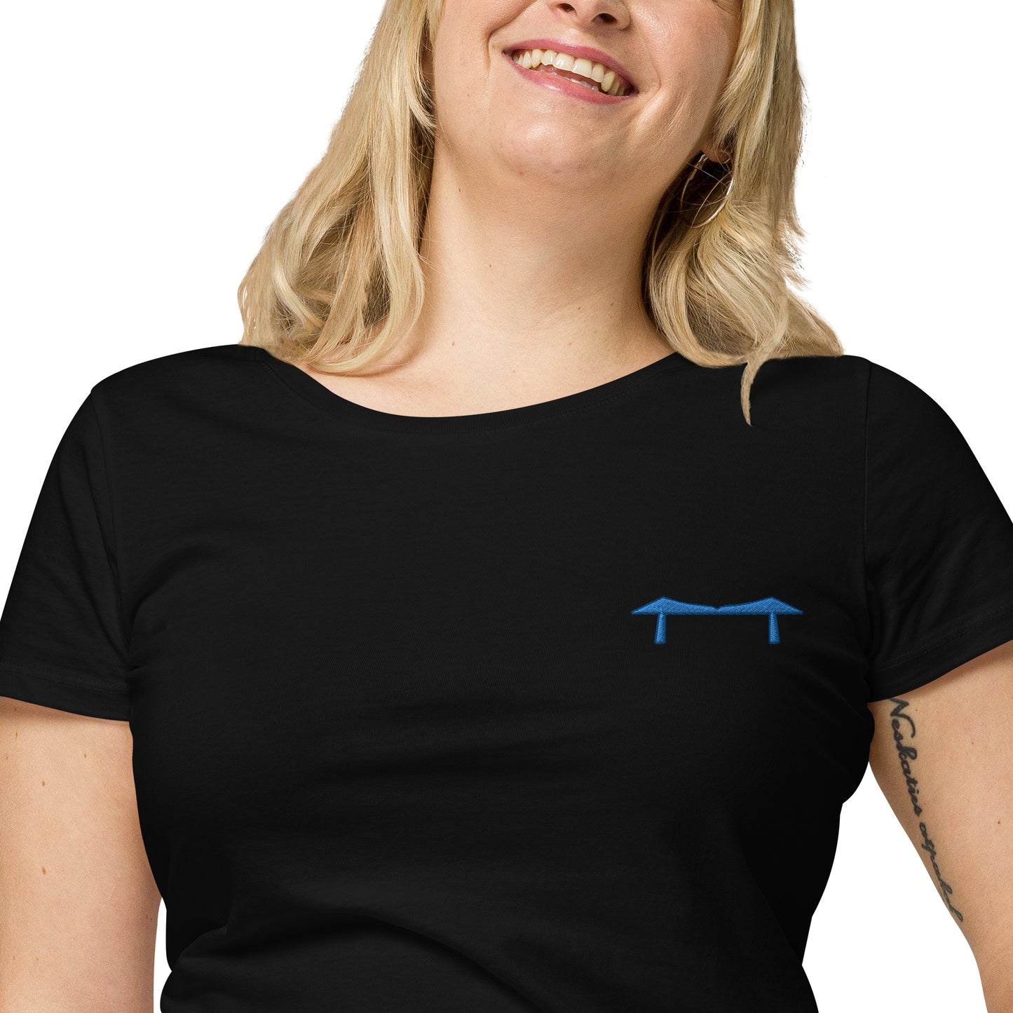 Embroidered Blue Transporter Women’s t-shirt