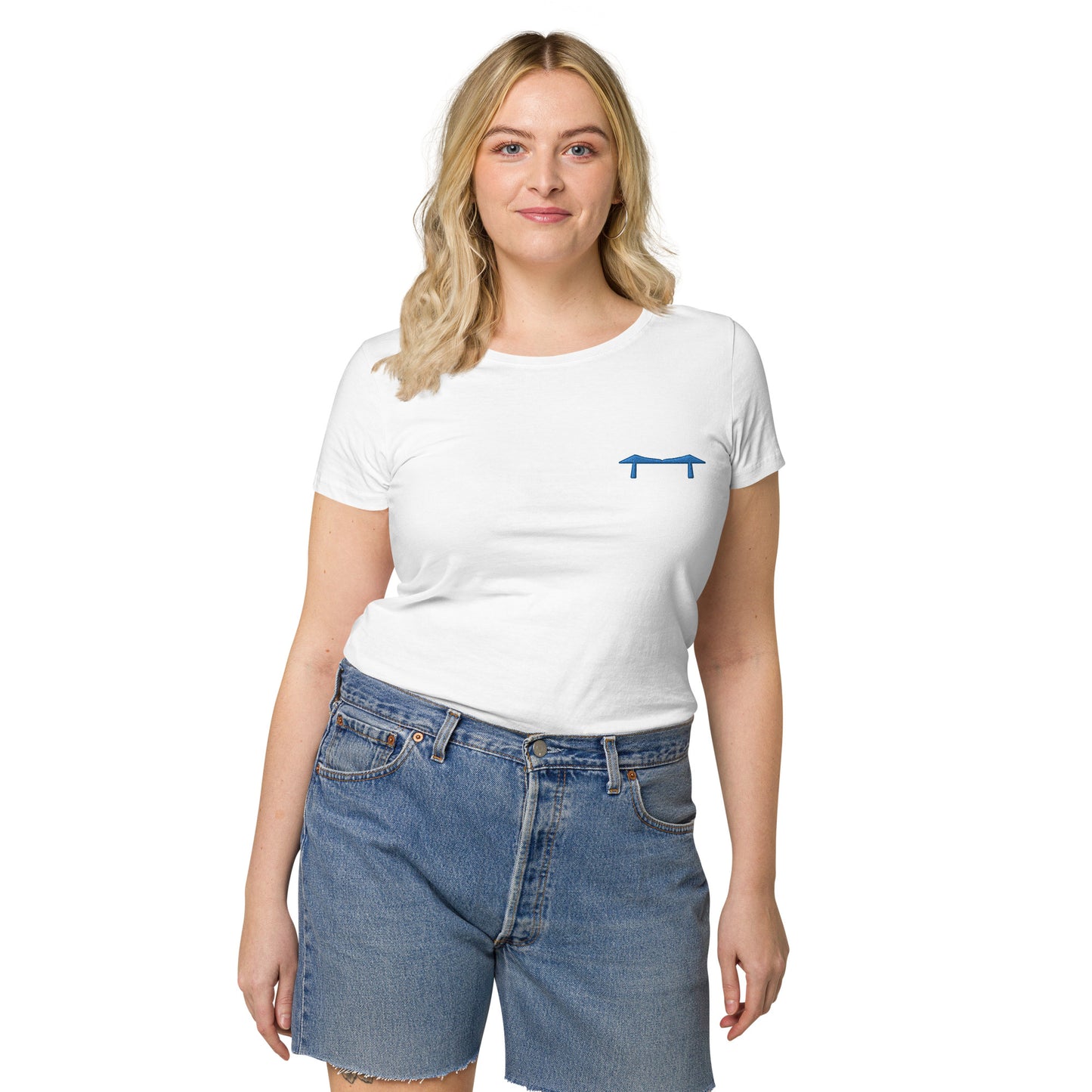 Embroidered Blue Transporter Women’s t-shirt